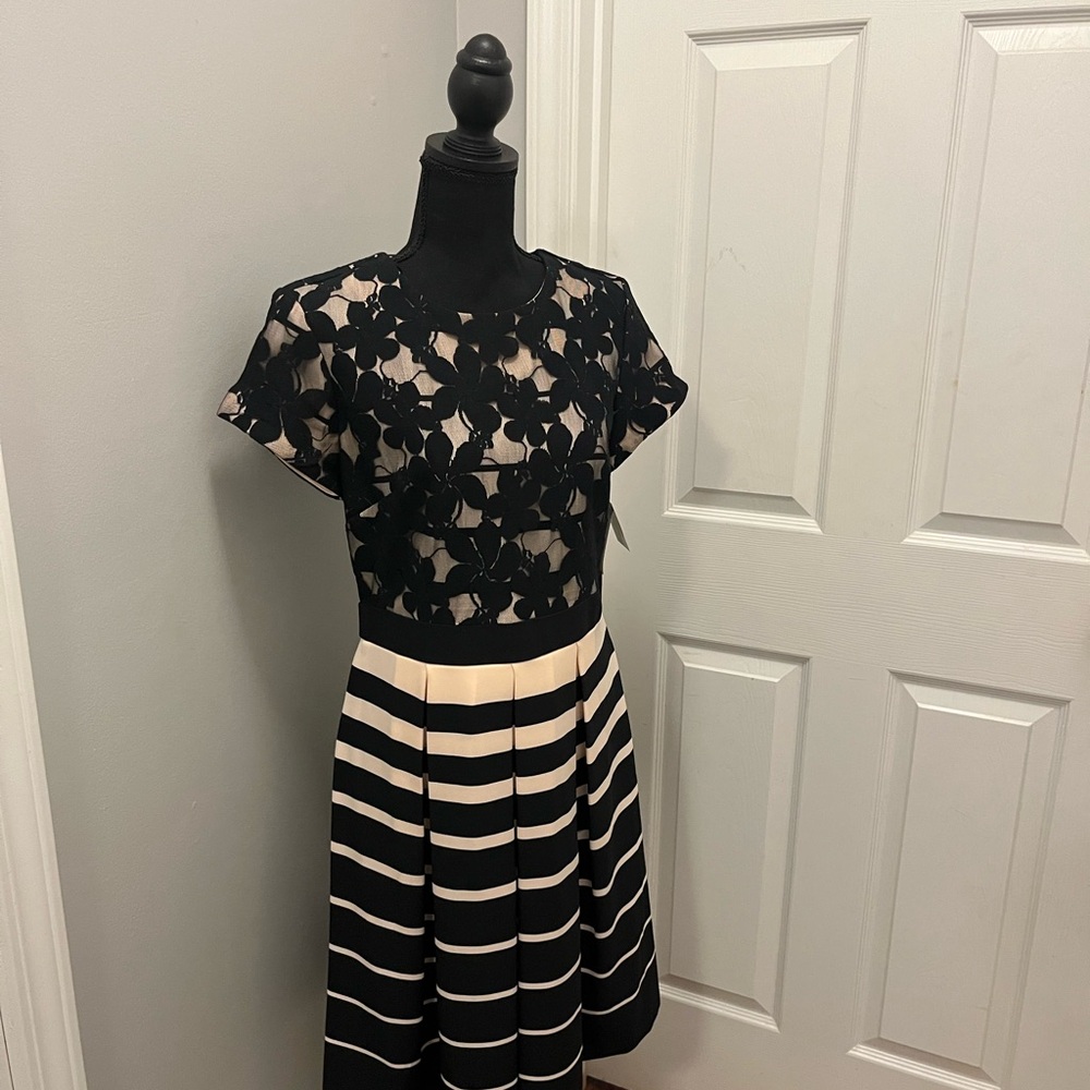 Danny & Nicole black/blush dress